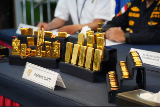 Bea Cukai Gagalkan Penyelundupan 17,55 Kg Emas Senilai Rp45,7 Miliar